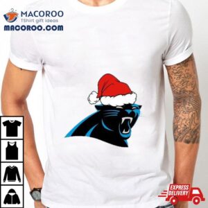 Christmas Holiday Carolina Panthers Santa Logo T Tshirt