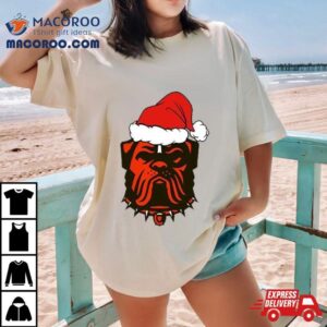 Christmas Holiday Clevland Browns Santa Logo Shirt