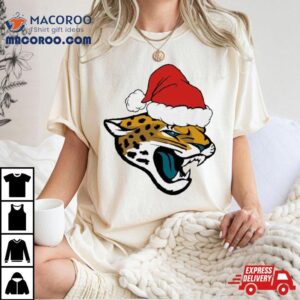 Christmas Holiday Jacksonville Jaguars Santa Logo Tshirt