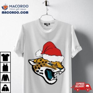 Christmas Holiday Jacksonville Jaguars Santa Logo Tshirt