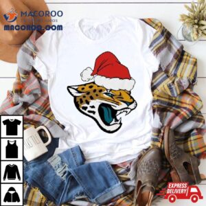 Christmas Holiday Jacksonville Jaguars Santa Logo Tshirt