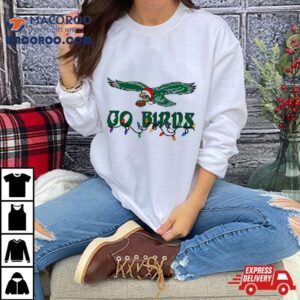 Christmas Philly Eagles Santa Go Birds Tshirt