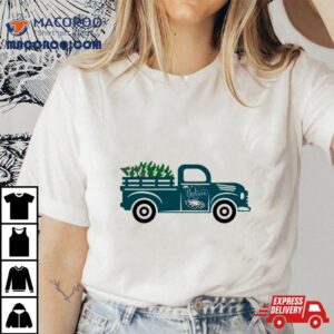 Christmas Tree Truck Believe Philadelphia Eagles Tshirt