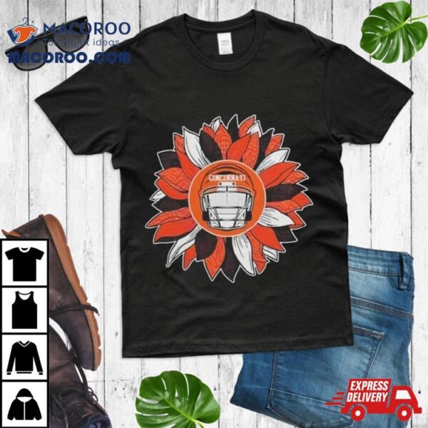 Cincinnati Bengals Football Sunflower Helmet Shirt