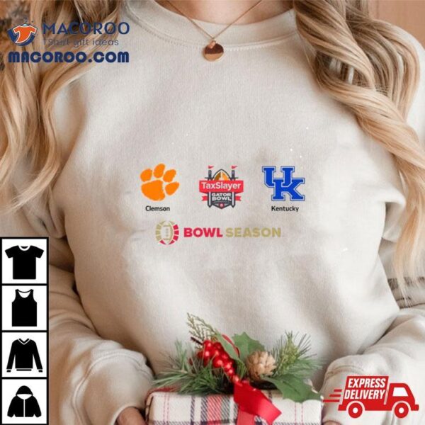 Clemson Tigers Football Vs Kentucky Football Taxslayer Gator Bowl Jacksonville Fl Friday December 29 Bowl Season 2023 T Shirt