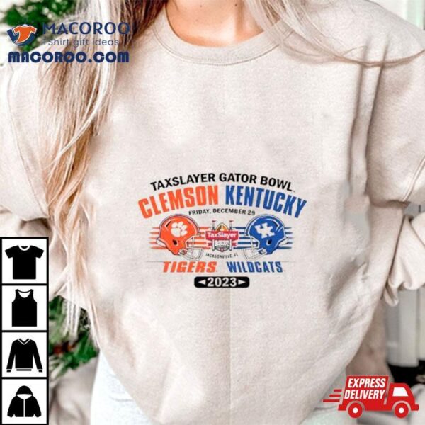 Clemson Tigers Vs Kentucky Wildcats 2023 Taxslayer Gator Bowl Friday December 29 Shirt