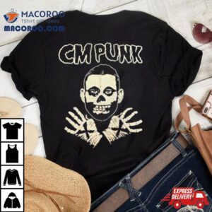 Cm Punk Misfits Fiend Skull Tshirt