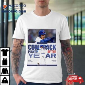 Cody Bellinger Chicago Cubs National League Comeback Player Of The Year Tshirt