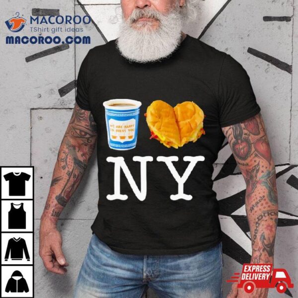 Coffee And Fastfood I Love New York Shirt
