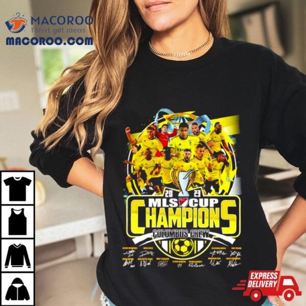 Columbus Crew 2023 Mls Cup Champions Signatures Shirt