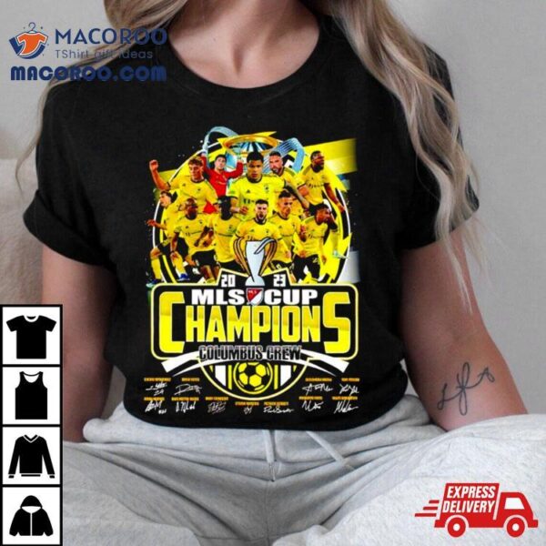 Columbus Crew 2023 Mls Cup Champions Signatures Shirt