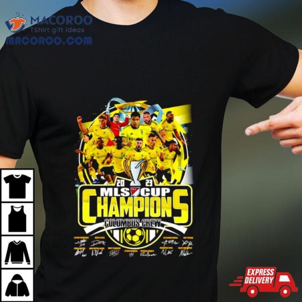 Columbus Crew 2023 Mls Cup Champions Signatures Shirt