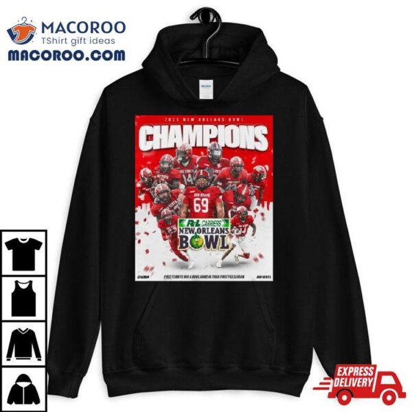 Congrats Jacksonville State Gamecocks Football Are 2023 New Orleans Bowl Champions T Shirt