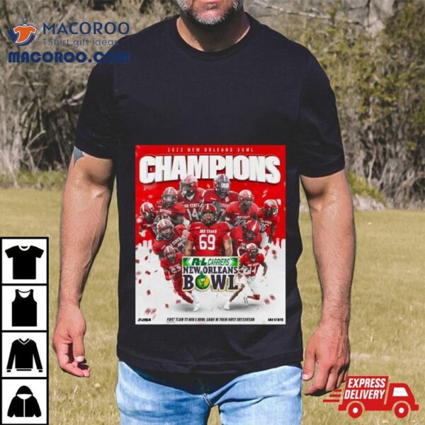 Congrats Jacksonville State Gamecocks Football Are 2023 New Orleans Bowl Champions T Shirt