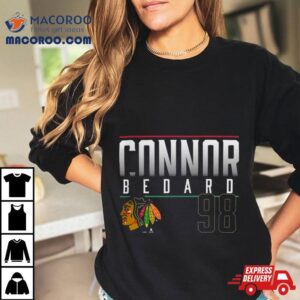 Connor Bedard Chicago Blackhawks Name Amp Number Tshirt