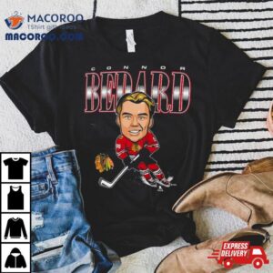 Connor Bedard Chicago Blackhawks Player Caricature T Shirt