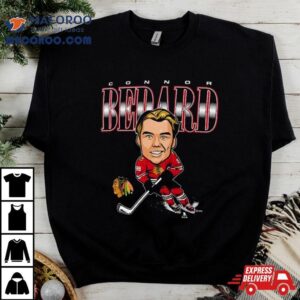 Connor Bedard Chicago Blackhawks Player Caricature T Shirt