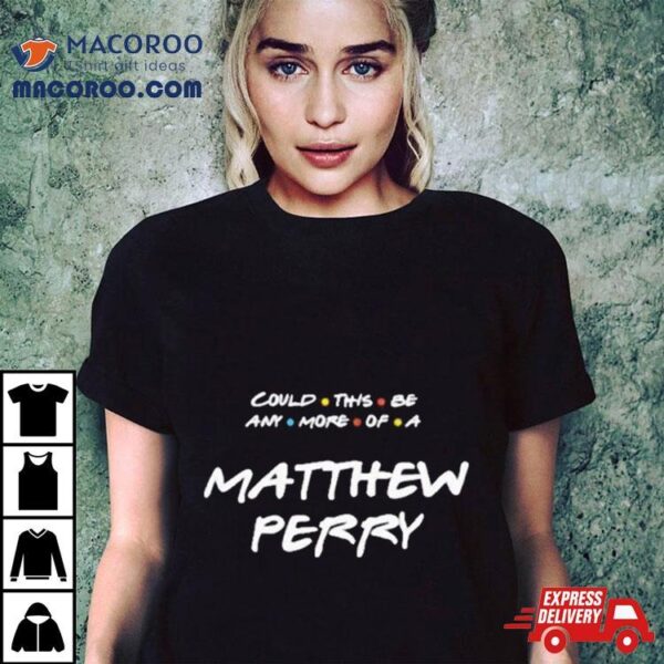 Could This Be Any More Of A Matthew Perry Rip 1969 2023 T Shirt