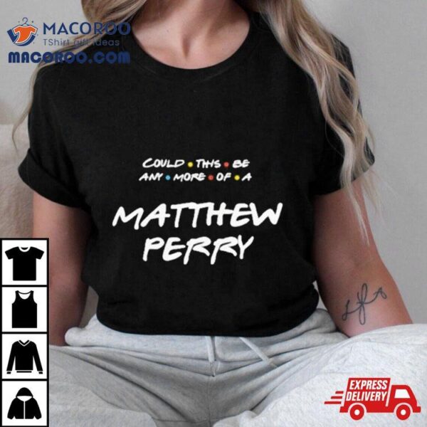Could This Be Any More Of A Matthew Perry Rip 1969 2023 T Shirt