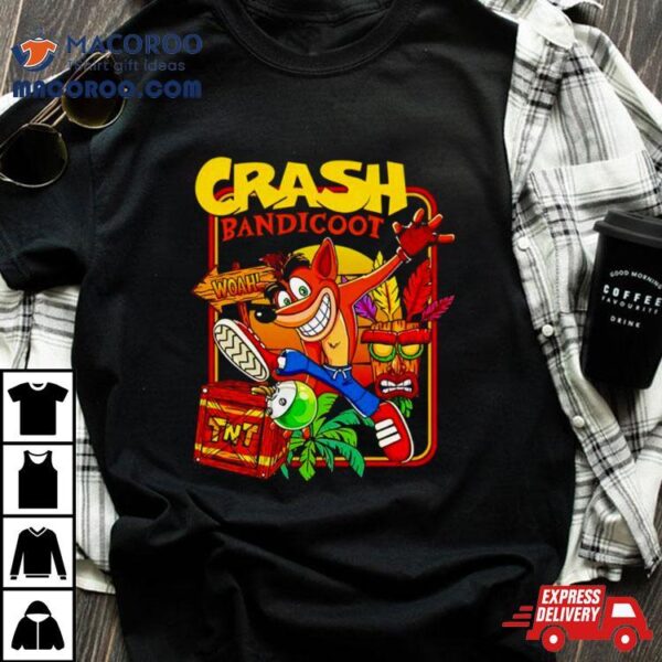 Crash Bandicoot Whoa Crash Cartoon Shirt