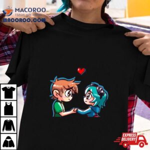 Cute Art Scott Pilgrim Ramona Flowers The World Tshirt