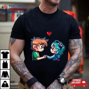 Cute Art Scott Pilgrim Ramona Flowers The World Tshirt