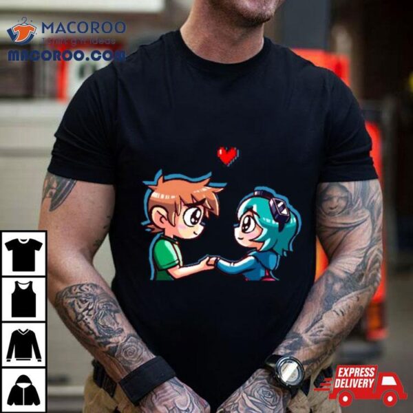 Cute Art Scott Pilgrim Ramona Flowers The World Shirt