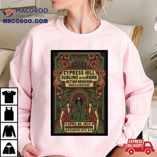 Cypress Hill April 20, 2024 Hard Rock At Etess Arena, Atlantic City, Nj Poster Shirt