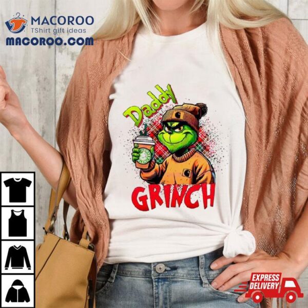 Daddy Grinch Leopard Christmas 2023v Shirt