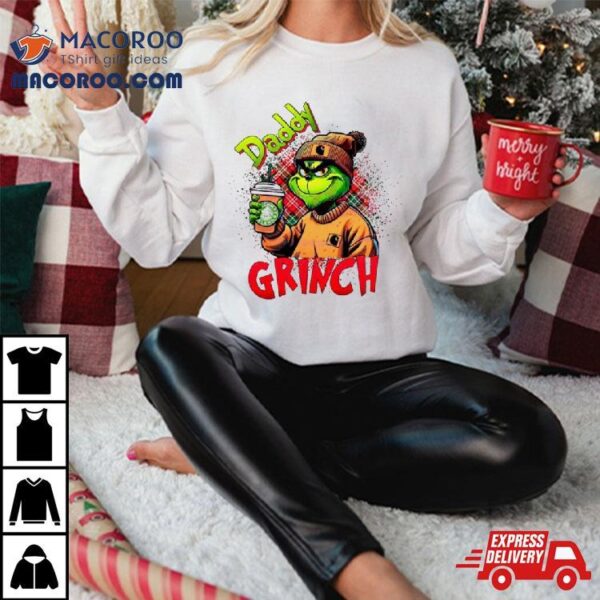 Daddy Grinch Leopard Christmas 2023v Shirt