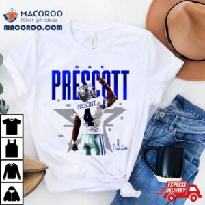 Dak Prescott Dallas Cowboys Signature Tshirt