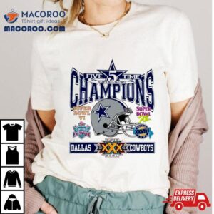 Dallas Cowboys 5 Time Super Bowl Champions Shirt