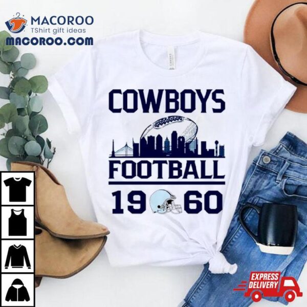 Dallas Cowboys Football 1960 Skyline Retro Shirt