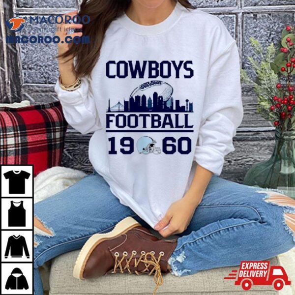 Dallas Cowboys Football 1960 Skyline Retro Shirt