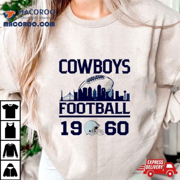 Dallas Cowboys Football 1960 Skyline Retro Shirt