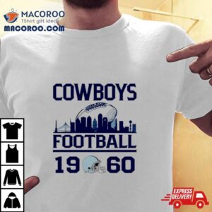 Dallas Cowboys Football Skyline Retro Tshirt