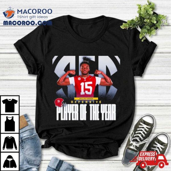 Dallas Turner 2023 Defensive Player Of The Year Shirt