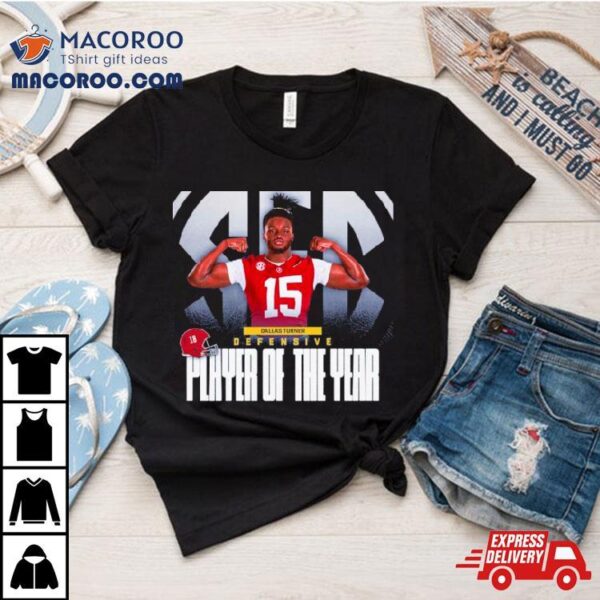 Dallas Turner 2023 Defensive Player Of The Year Shirt