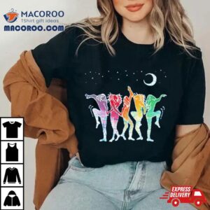 Dancing Rainbow People Under The Moon Tshirt