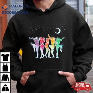 Dancing Rainbow People Under The Moon Tshirt