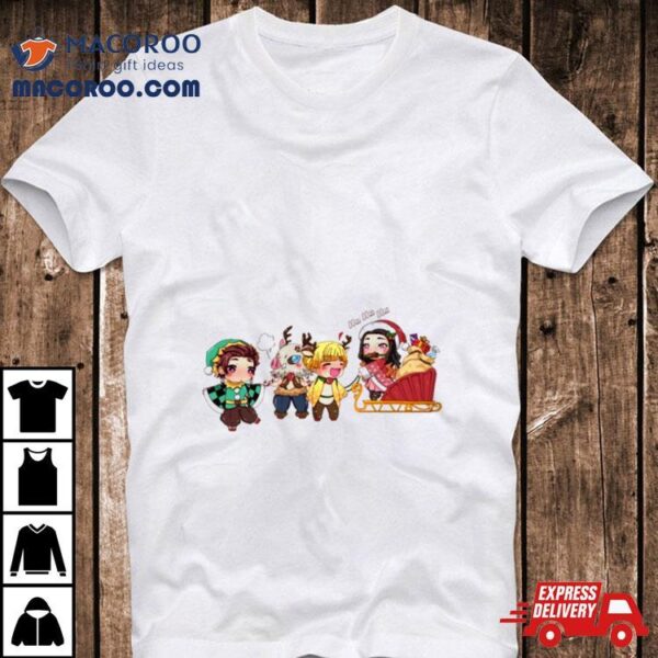 Demon Slayer Holiday Christmas Chibi Shirt