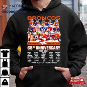 Denver Broncos Th Anniversary Thank You For The Memories Tshirt