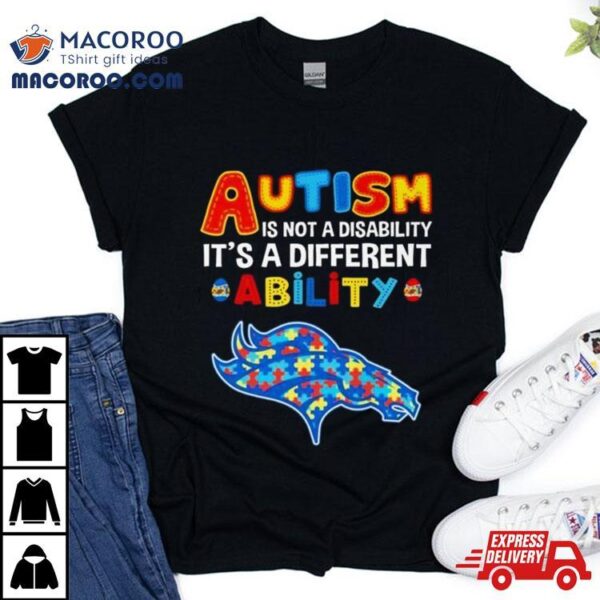 Denver Broncos Autism Is Not A Disability It’s A Different Ability Shirt