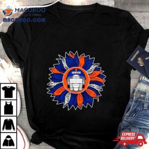 Denver Broncos Football Sunflower Tshirt