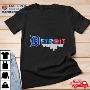 Detroit City Sports Detroit Tigers Detroit Lions Detroit Pistons And Detroit Red Wings Logo Tshirt