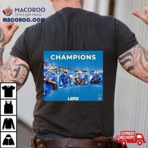 Detroit Lions Nfc North Division Champions Collage Tshirt