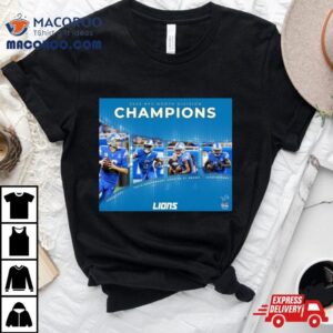 Detroit Lions Nfc North Division Champions Collage Tshirt