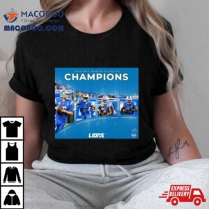 Detroit Lions Nfc North Division Champions Collage Tshirt