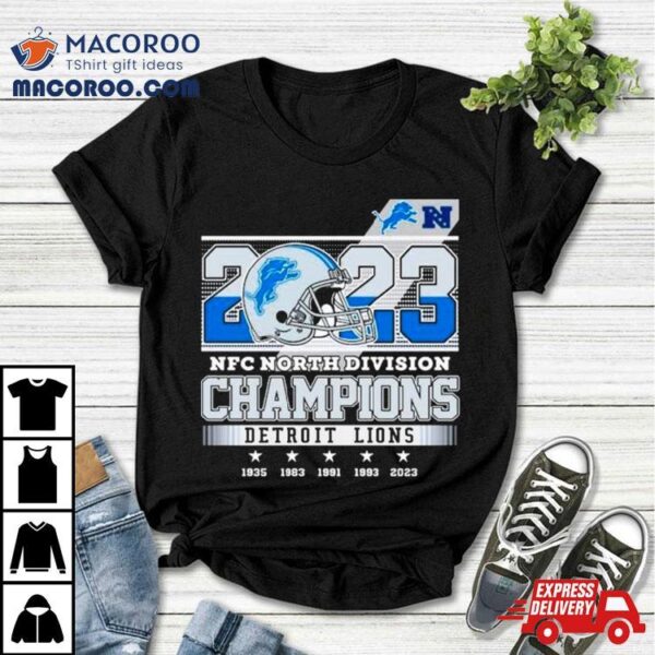 Detroit Lions 2023 Nfc North Division Champions Shirt