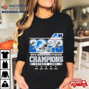 Detroit Lions Nfc North Division Champions Tshirt